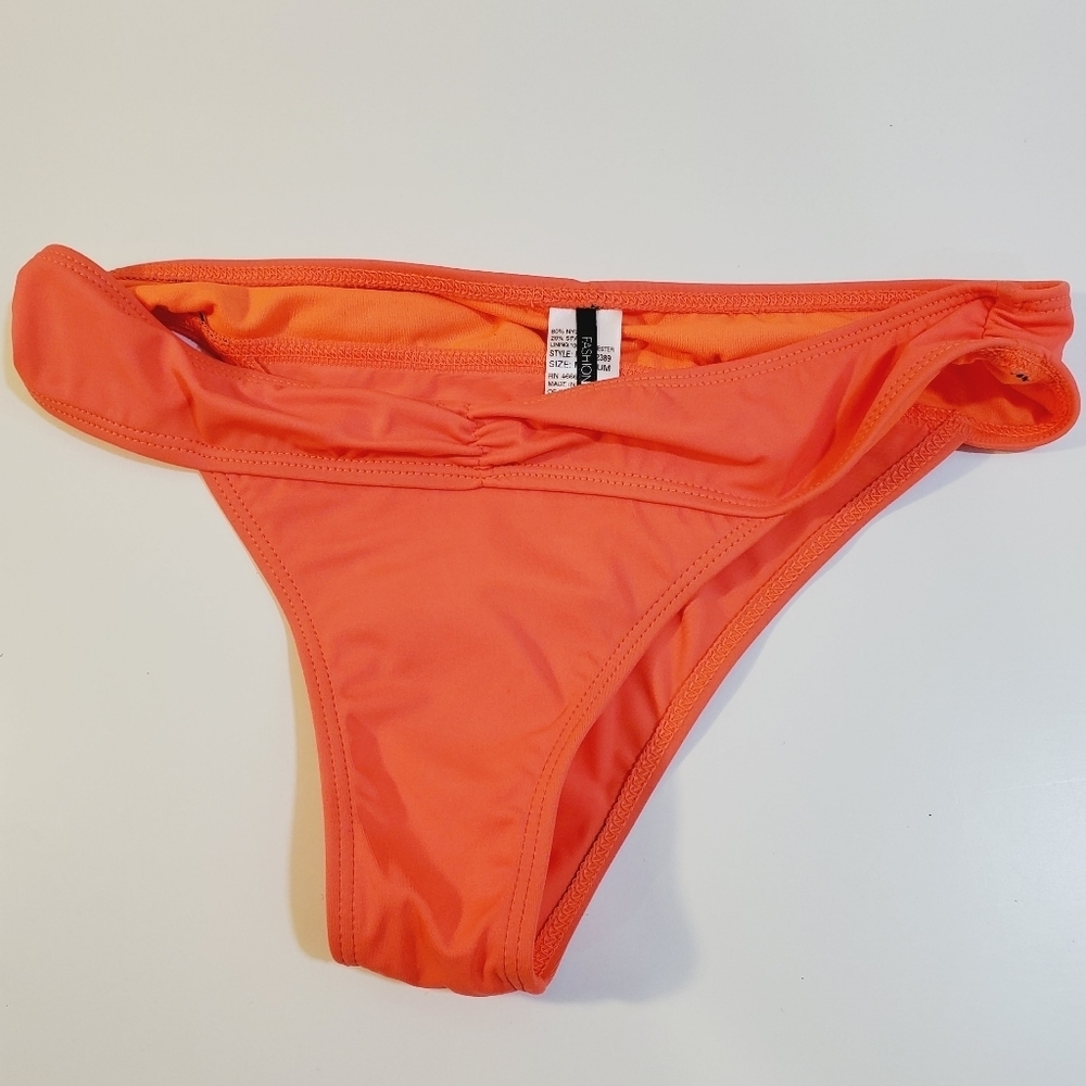 Fashion Nova Orange Bikini Bottom Size M